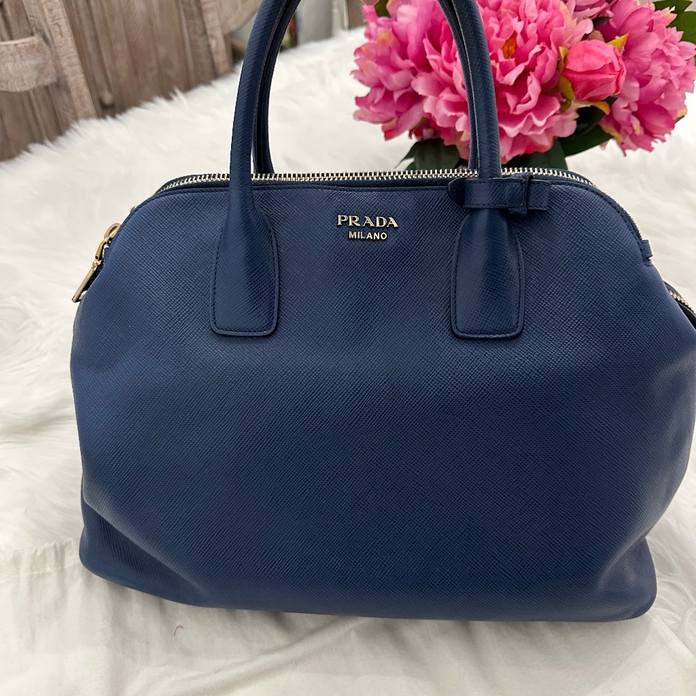 Prada Saffiano Cuir Triple-Zip